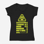 Toxic And Radioactive-Womens-V-Neck-Tee-Studio Mootant