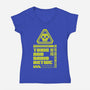 Toxic And Radioactive-Womens-V-Neck-Tee-Studio Mootant