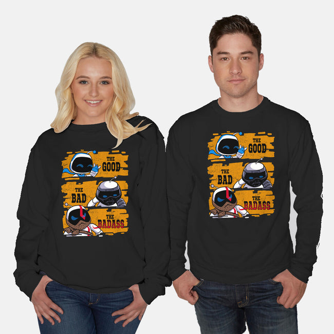 Triple Bot-Unisex-Crew Neck-Sweatshirt-spoilerinc