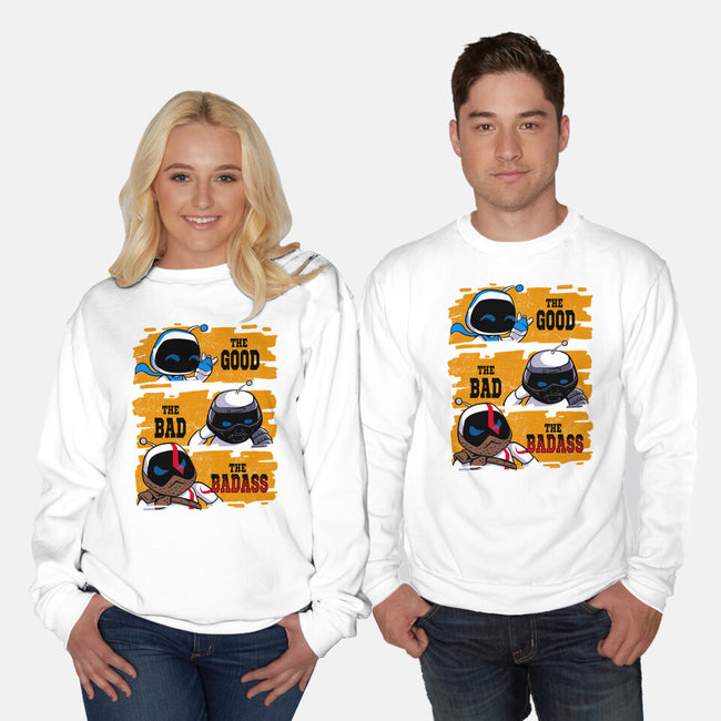 Triple Bot-Unisex-Crew Neck-Sweatshirt-spoilerinc