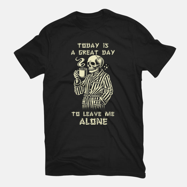 Leave Me Alone-Womens-Fitted-Tee-fanfabio