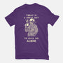 Leave Me Alone-Womens-Fitted-Tee-fanfabio