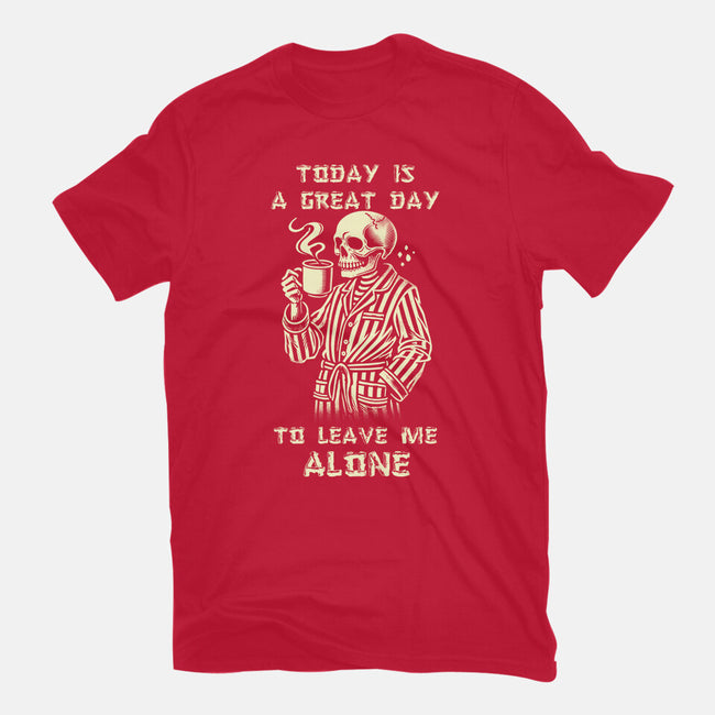 Leave Me Alone-Womens-Fitted-Tee-fanfabio