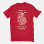Leave Me Alone-Womens-Fitted-Tee-fanfabio