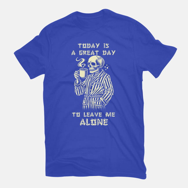 Leave Me Alone-Womens-Fitted-Tee-fanfabio