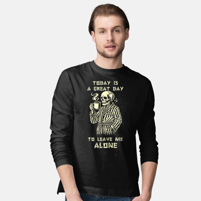 Leave Me Alone-Mens-Long Sleeved-Tee-fanfabio