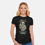 Leave Me Alone-Womens-Fitted-Tee-fanfabio