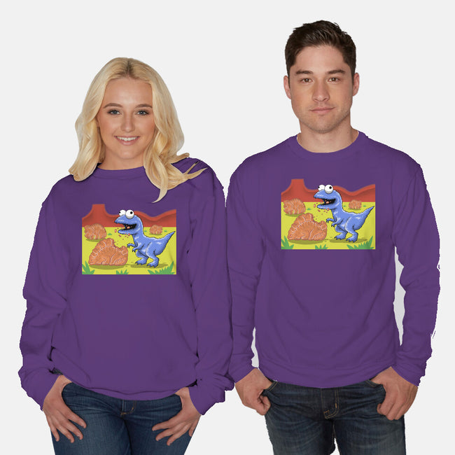 Jurassic Cookies-Unisex-Crew Neck-Sweatshirt-zascanauta