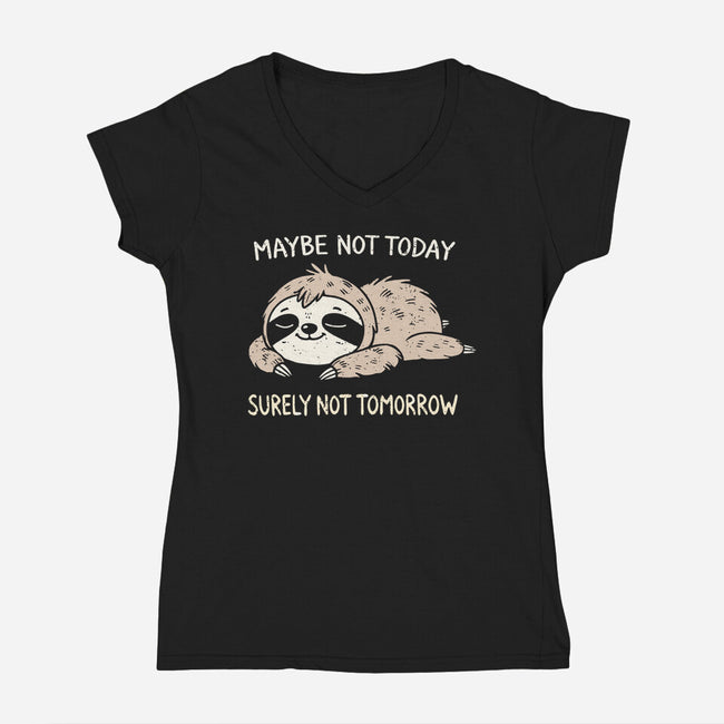 Surely Not Tomorrow-Womens-V-Neck-Tee-BridgeWalker