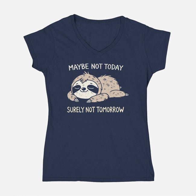 Surely Not Tomorrow-Womens-V-Neck-Tee-BridgeWalker