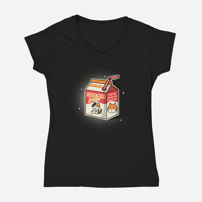 Sarcasm Juice-Womens-V-Neck-Tee-Freecheese