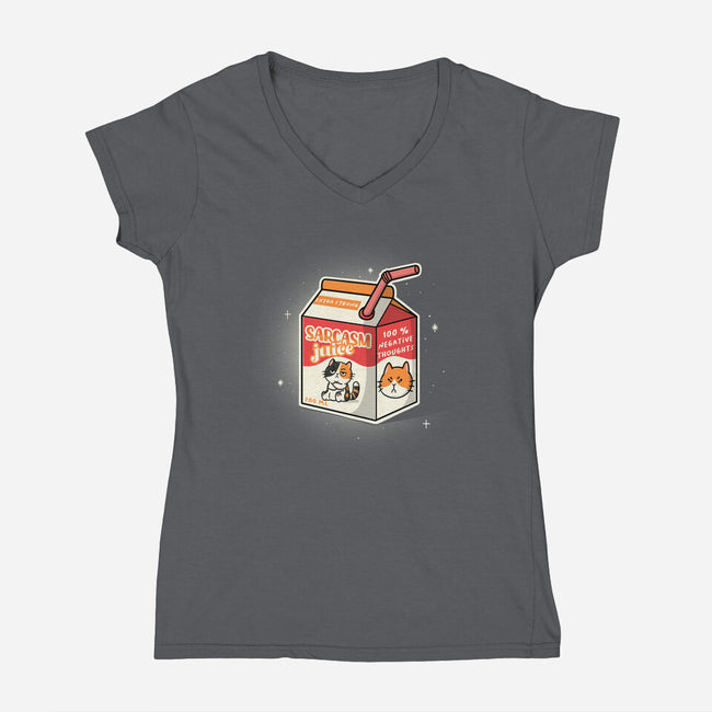 Sarcasm Juice-Womens-V-Neck-Tee-Freecheese