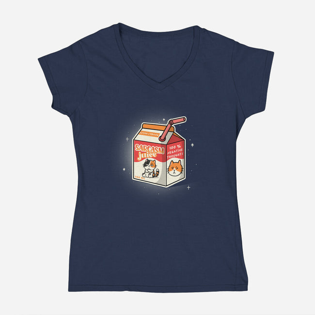 Sarcasm Juice-Womens-V-Neck-Tee-Freecheese