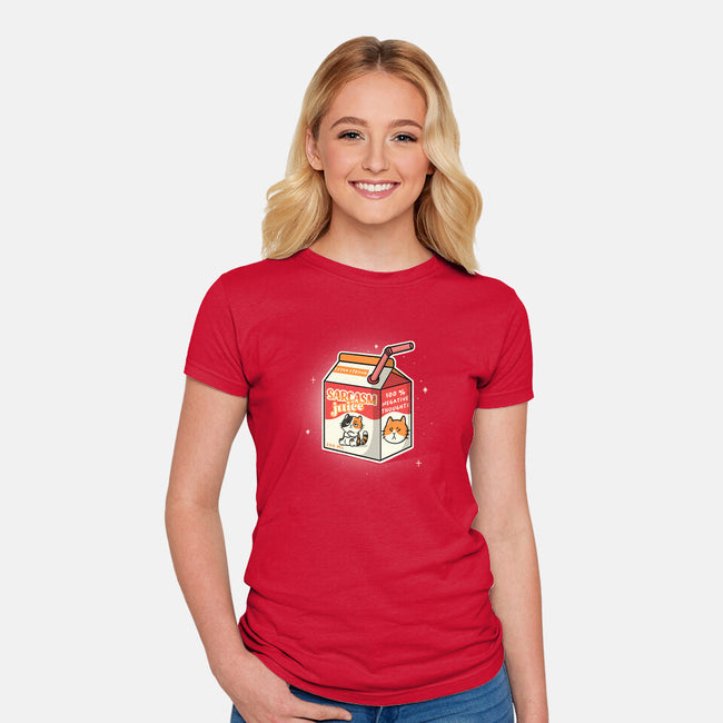 Sarcasm Juice-Womens-Fitted-Tee-Freecheese