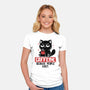 Caffeine Because People Exist-Womens-Fitted-Tee-koalastudio