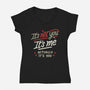 Actually It's You-Womens-V-Neck-Tee-koalastudio