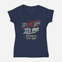 Actually It's You-Womens-V-Neck-Tee-koalastudio