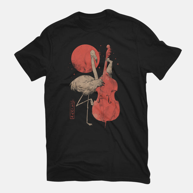 Flamingo Song-Womens-Fitted-Tee-eduely