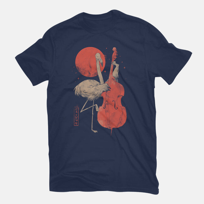 Flamingo Song-Womens-Fitted-Tee-eduely