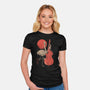Flamingo Song-Womens-Fitted-Tee-eduely