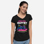Scream96-Womens-V-Neck-Tee-Jorgetiradoart