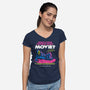 Scream96-Womens-V-Neck-Tee-Jorgetiradoart