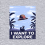 I Want To Explore-Womens-Fitted-Tee-alfbocreative