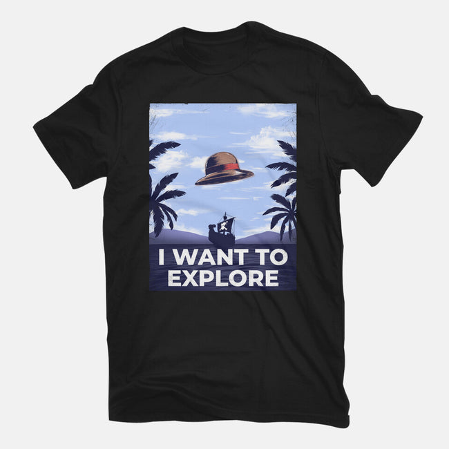 I Want To Explore-Womens-Fitted-Tee-alfbocreative