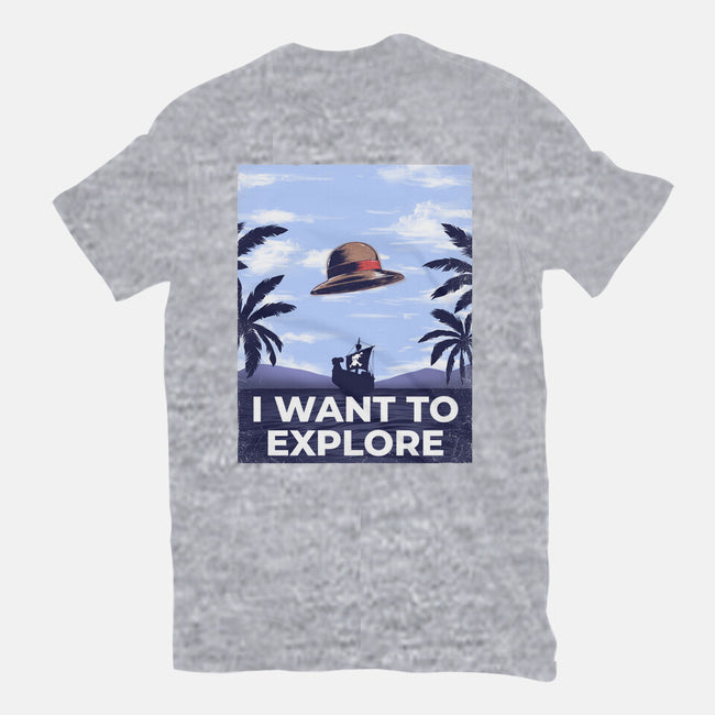 I Want To Explore-Womens-Fitted-Tee-alfbocreative