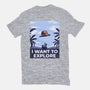 I Want To Explore-Womens-Fitted-Tee-alfbocreative