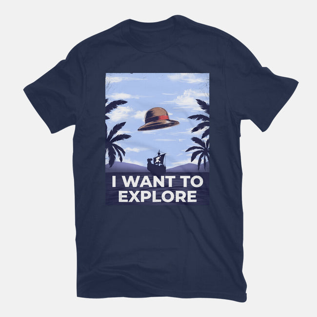 I Want To Explore-Womens-Fitted-Tee-alfbocreative