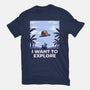 I Want To Explore-Womens-Fitted-Tee-alfbocreative