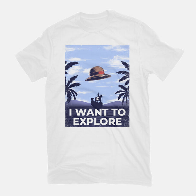 I Want To Explore-Womens-Fitted-Tee-alfbocreative