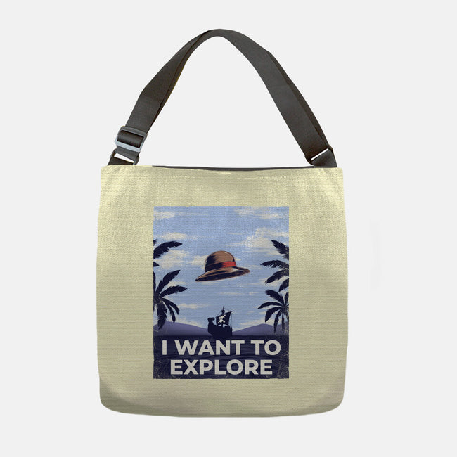 I Want To Explore-None-Adjustable Tote-Bag-alfbocreative
