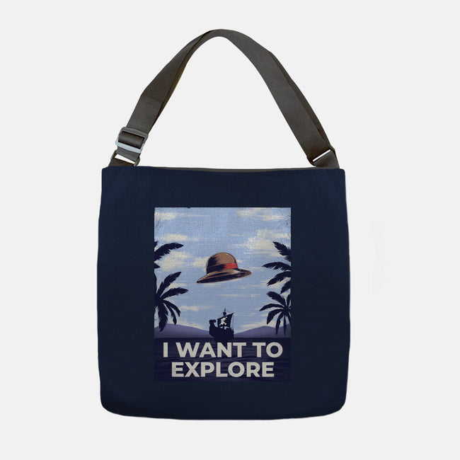 I Want To Explore-None-Adjustable Tote-Bag-alfbocreative