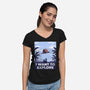 I Want To Explore-Womens-V-Neck-Tee-alfbocreative