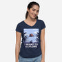 I Want To Explore-Womens-V-Neck-Tee-alfbocreative