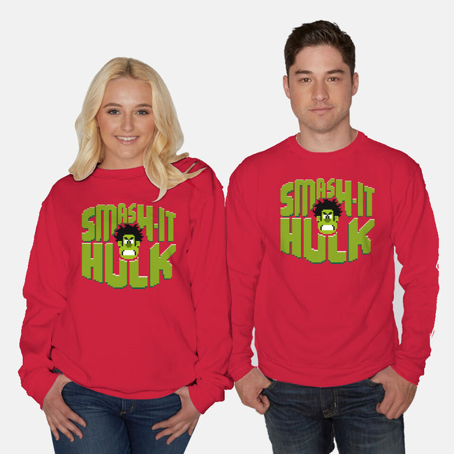 Smash It-Unisex-Crew Neck-Sweatshirt-demonigote