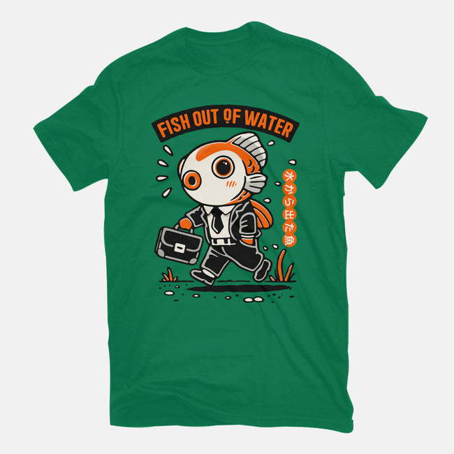 Fish Out Of Water-Womens-Fitted-Tee-Popnotic