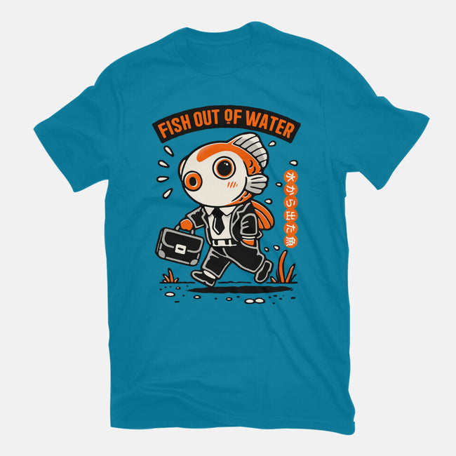 Fish Out Of Water-Womens-Fitted-Tee-Popnotic