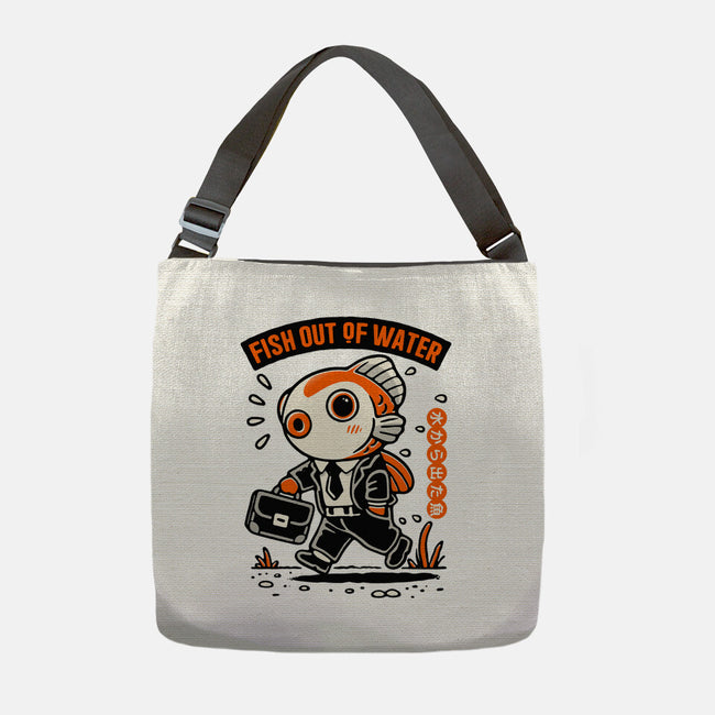 Fish Out Of Water-None-Adjustable Tote-Bag-Popnotic