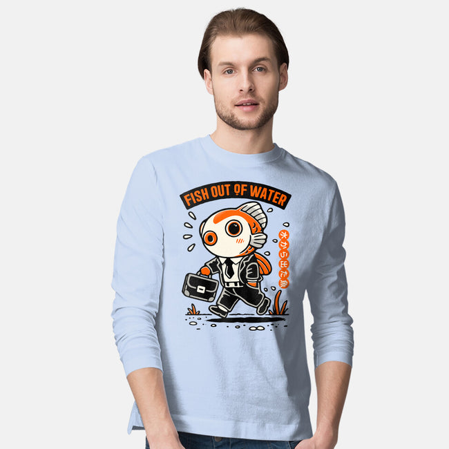 Fish Out Of Water-Mens-Long Sleeved-Tee-Popnotic