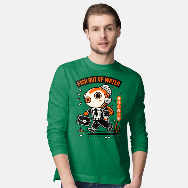 Fish Out Of Water-Mens-Long Sleeved-Tee-Popnotic