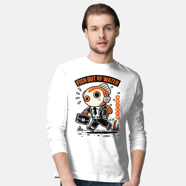 Fish Out Of Water-Mens-Long Sleeved-Tee-Popnotic