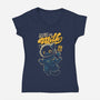 I'm Just Here For The Milk-Womens-V-Neck-Tee-Popnotic