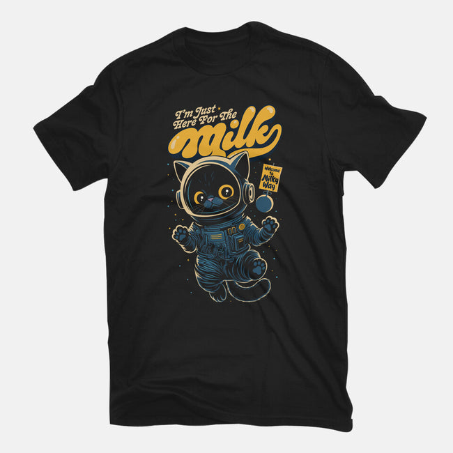 I'm Just Here For The Milk-Womens-Fitted-Tee-Popnotic