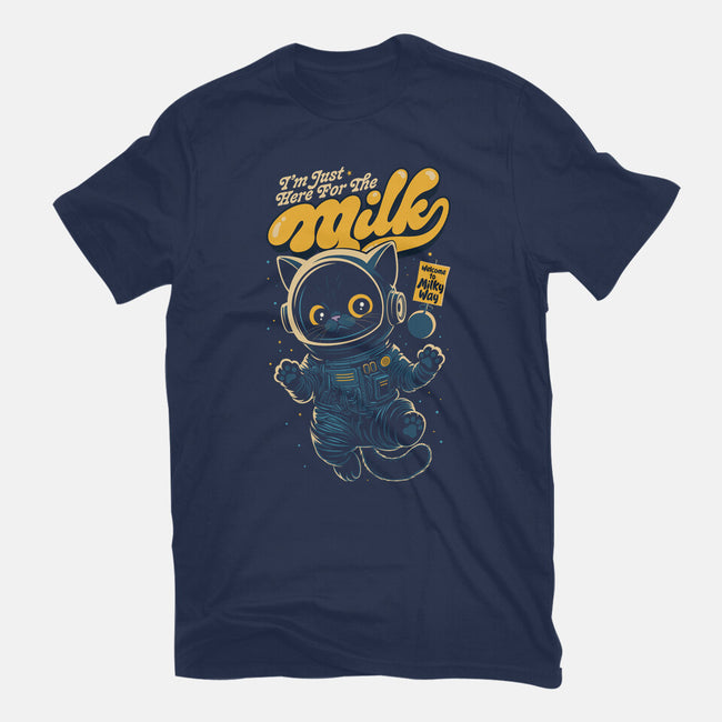 I'm Just Here For The Milk-Womens-Fitted-Tee-Popnotic