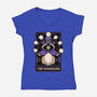 Raccoon RPG Wizard-Womens-V-Neck-Tee-Studio Mootant