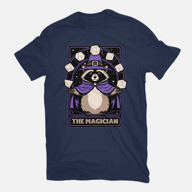 Raccoon RPG Wizard-Womens-Fitted-Tee-Studio Mootant