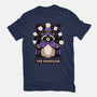 Raccoon RPG Wizard-Womens-Fitted-Tee-Studio Mootant
